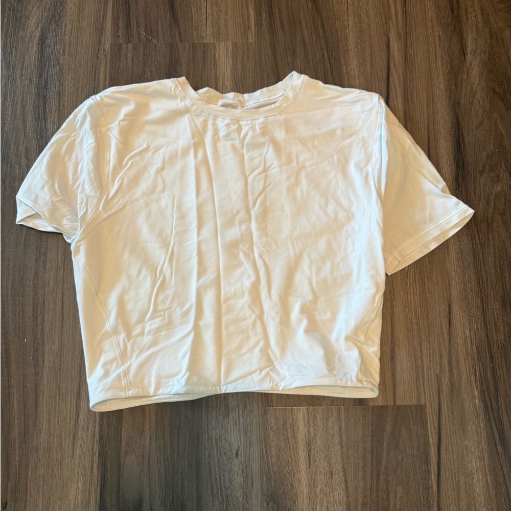 Lululemon Wundermost Ultra-Soft Nulu Cropped Crewneck Shirt